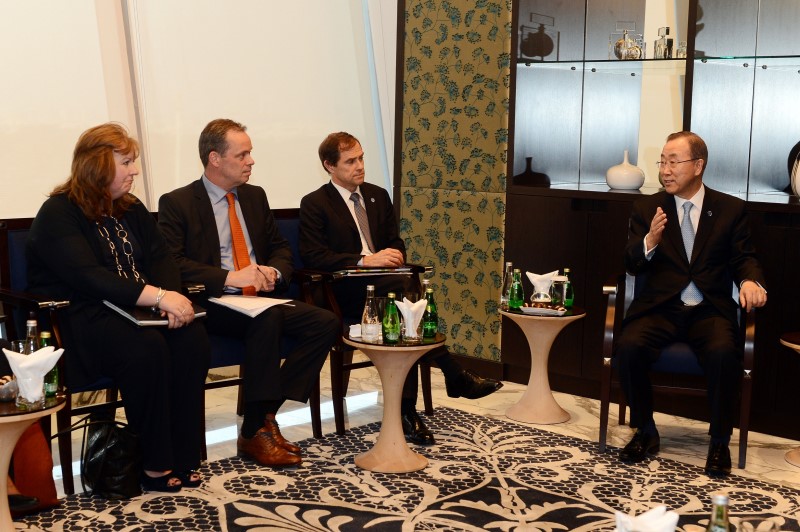 Sheila Watson meets the UN Secretary General