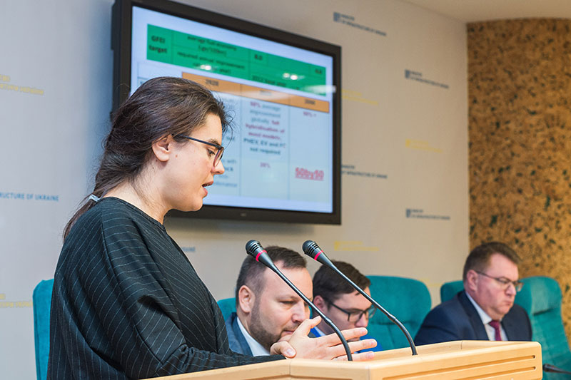 Elisa Dumitrescu of UN Environment introduces the GFEI targets.
