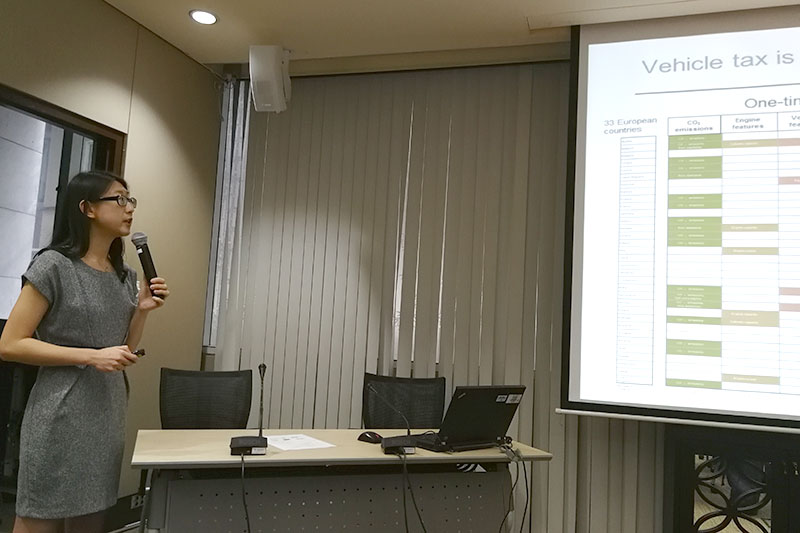 Zifei Yang of ICCT presented an overview of global fuel economy policies.